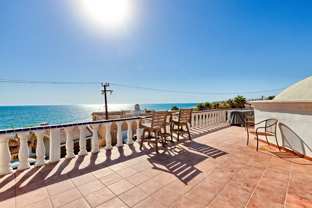 Margarita Deck of Las Conchas ocean-view fractional home for sale, one-quarter share Rocky Point